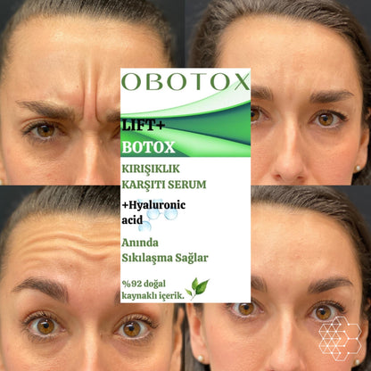 OBOTOX BOTOX ETKİLİ SERUM - KIRIŞIKLIK GİDERİCİ YAŞLANMA KARŞITI CİLT GENÇLEŞTİRİCİ ETKİSİ İLE BOTOX ETKİSİ